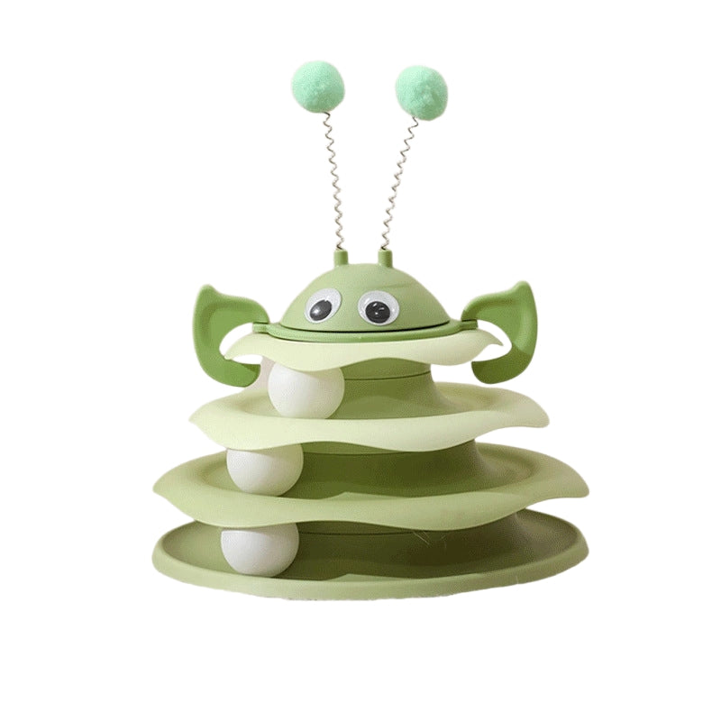 Little Bee Turntable , Automatic Cat Teaser Toy - Cat - (3 Color Options) -