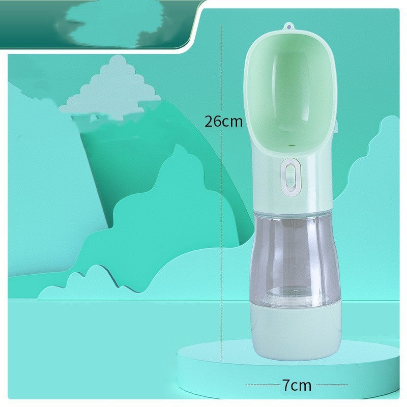 Travel Bottle with Feeder Bowl - Dog - (458 ML) - (4 Color Options)