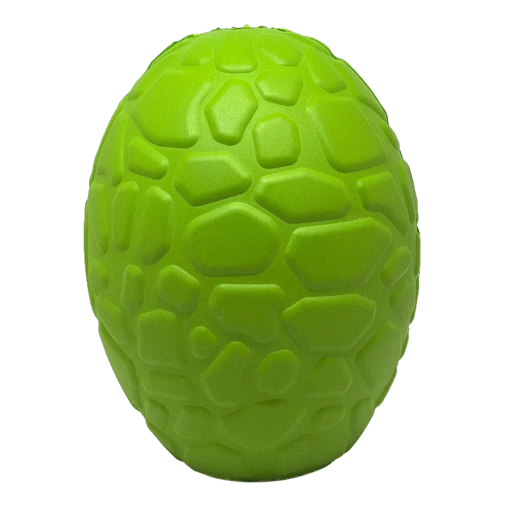 Dinosaur Egg Chew Toy & Treat Dispenser - Dog -  (Green) - (Eco-Friendly) - (SodaPup)