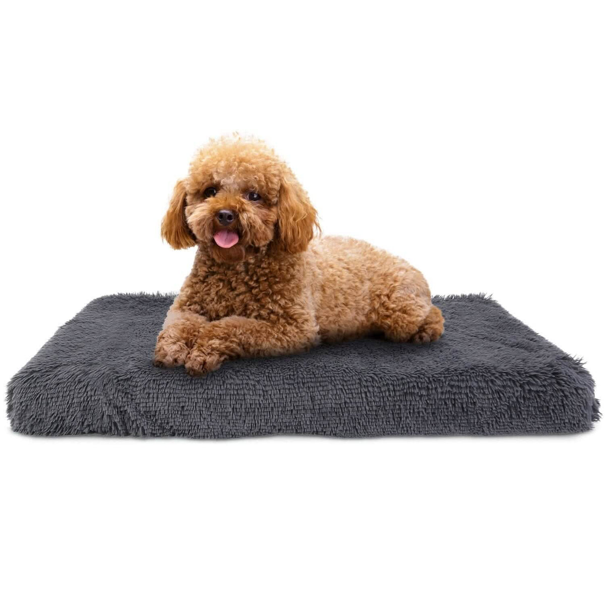 Cozy Plush Cushion or Warm Crate Bed - Dog - (Crate Mat)  - (Grey) - (S-XL) - (USA) - (While Supplies Last)