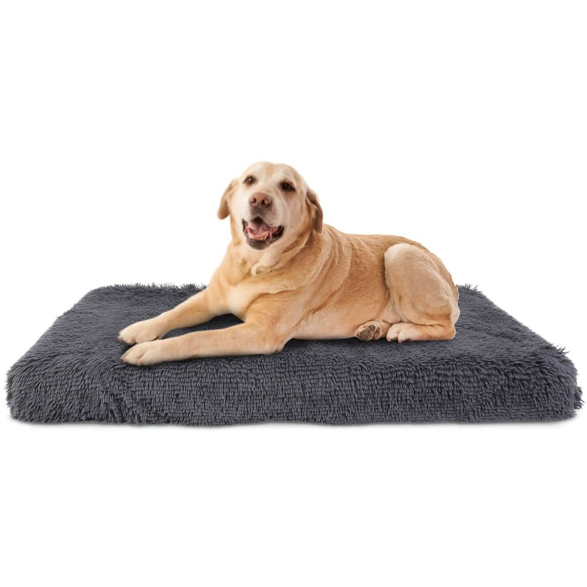 Cozy Plush Cushion or Warm Crate Bed - Dog - (Crate Mat)  - (Grey) - (S-XL) - (USA) - (While Supplies Last)