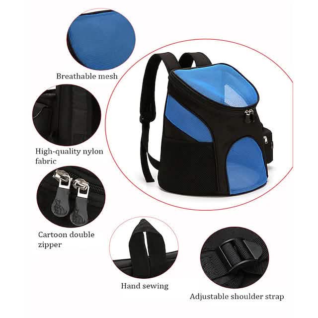 Airline Approved Pet Carrier Travel Backpack - Dog Cat - (4 Color Options) - (S,L)