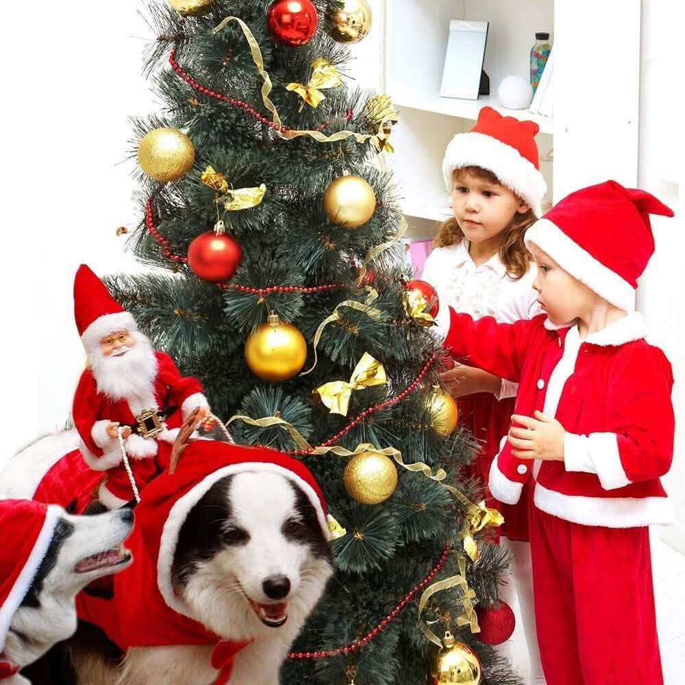 Christmas Costume Vest: Santa Riding on Pets Back - Dog - (S-XL)