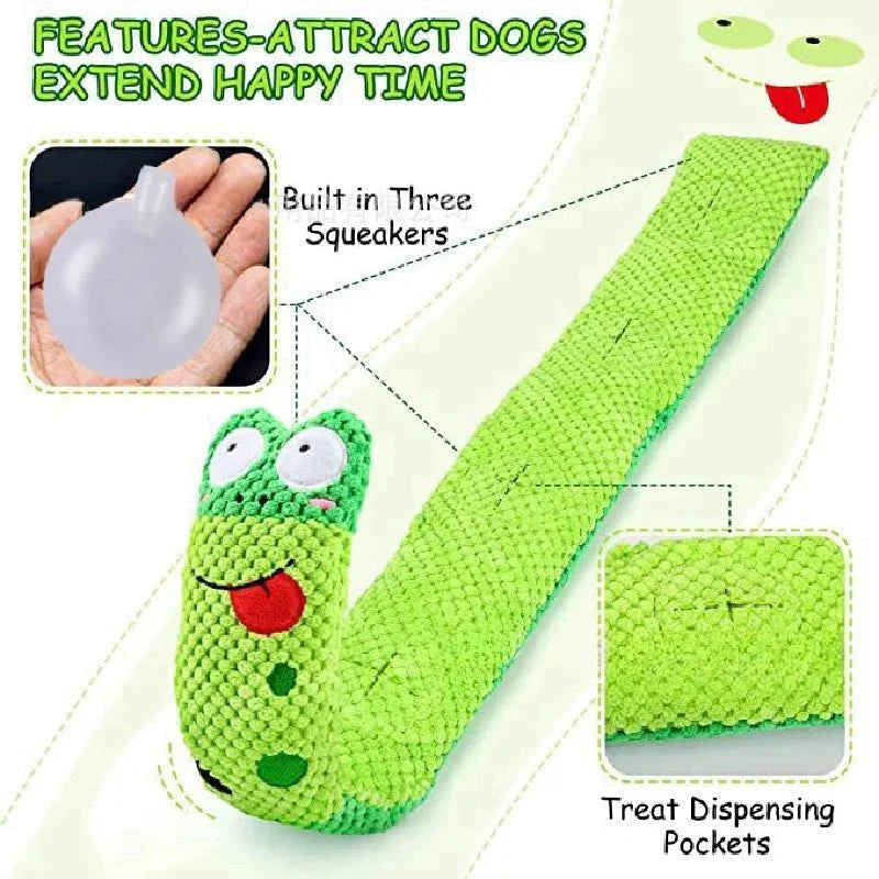 Interactive Snail Dog Puzzle Feeder Toy