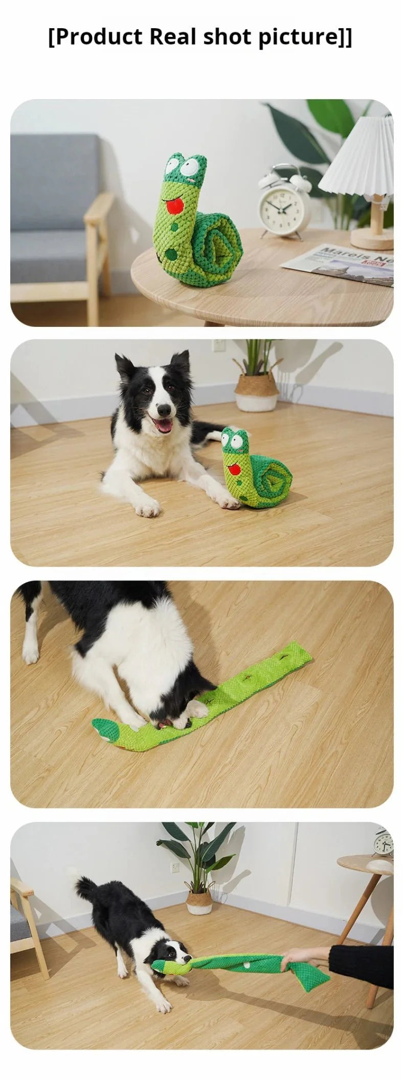 Interactive Snail Dog Puzzle Feeder Toy