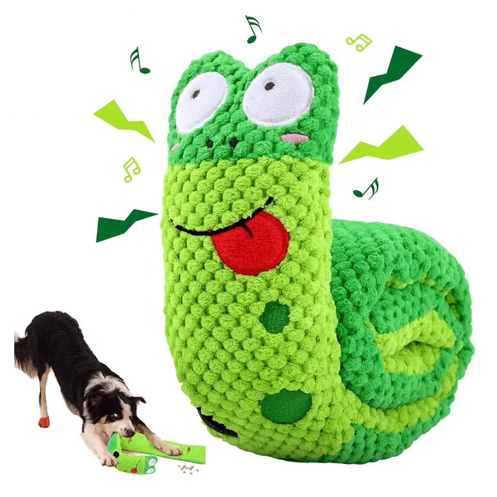 Interactive Snail Dog Puzzle Feeder Toy
