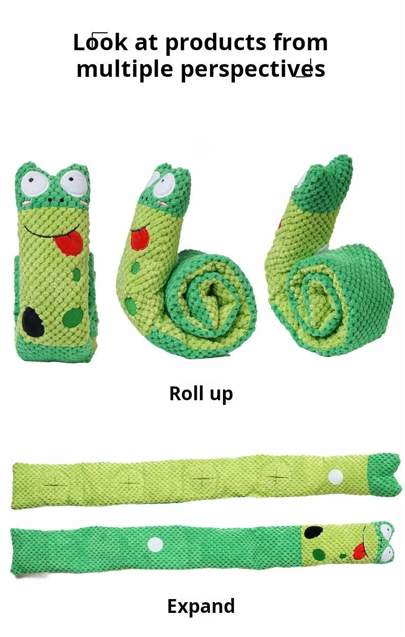 Interactive Snail Dog Puzzle Feeder Toy