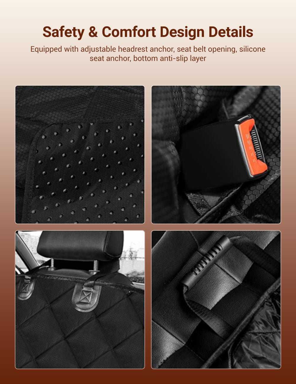 Tesla Waterproof Dog Seat Cover - (Models S3XY, and Standard Cars, Trucks, SUVs) (Black) -  (While Supplies Last)