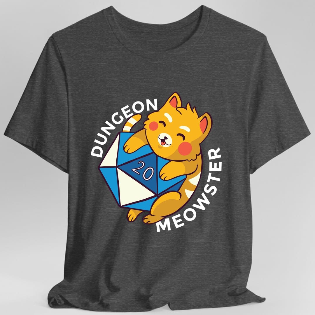 "Dungeon Meowster" T-Shirt - Unisex - (5 Color Options) (S-5XL) - (While Supplies Last)