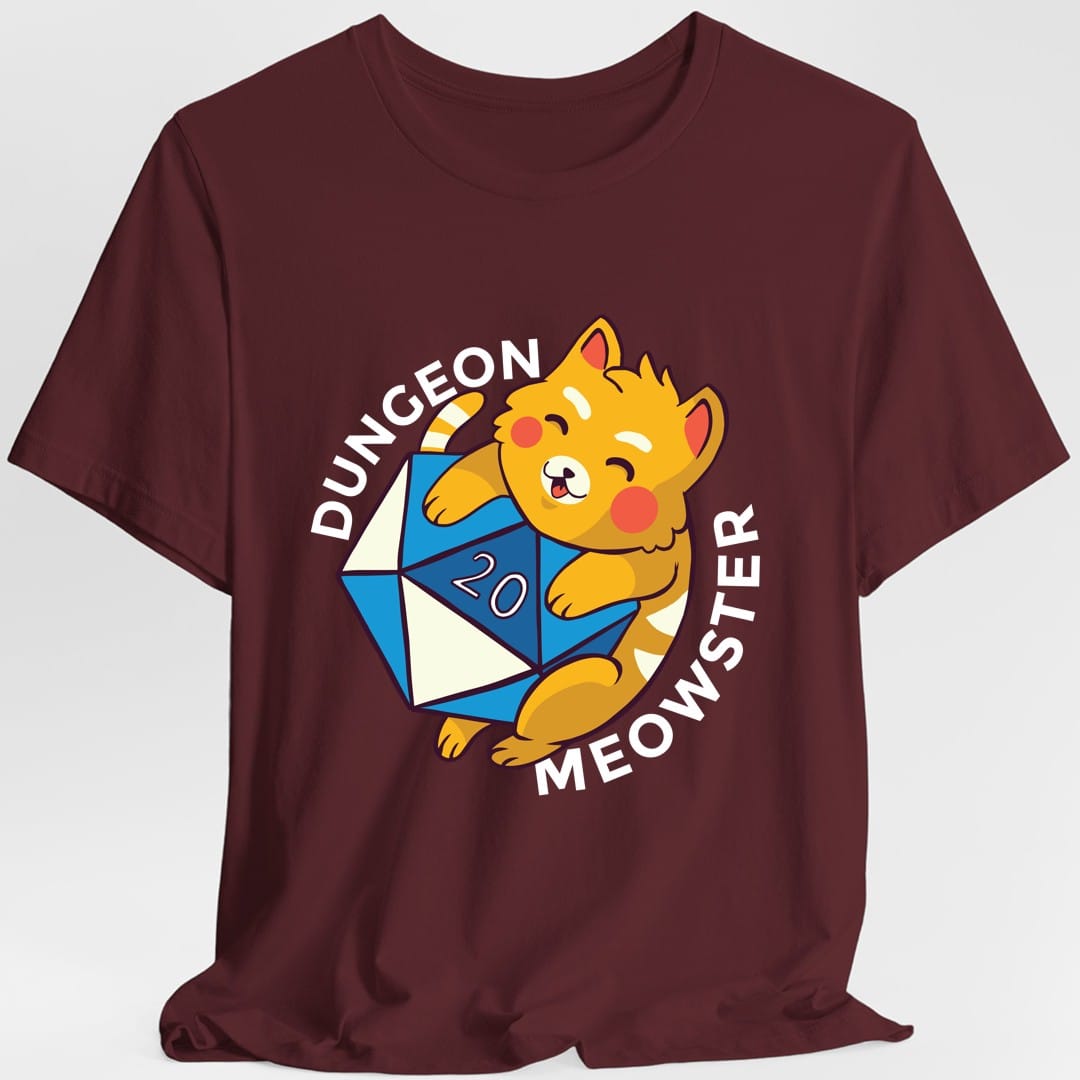 "Dungeon Meowster" T-Shirt - Unisex - (5 Color Options) (S-5XL) - (While Supplies Last)