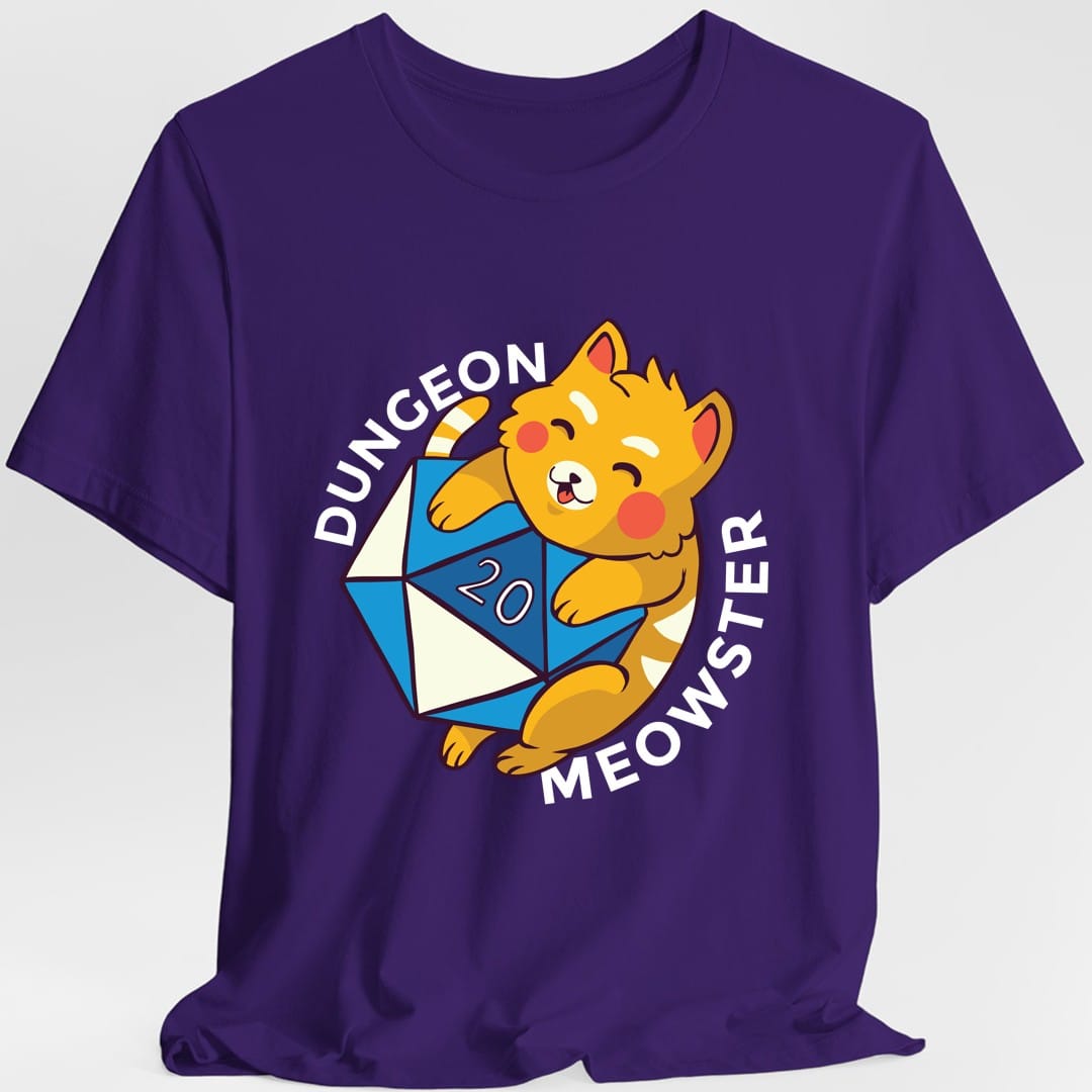 "Dungeon Meowster" T-Shirt - Unisex - (5 Color Options) (S-5XL) - (While Supplies Last)