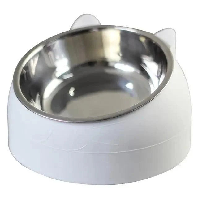 Tilted Feeding Bowl - Dog Cat - (Stainless Steel) - (5 Color Options) - (200ML/400ML)