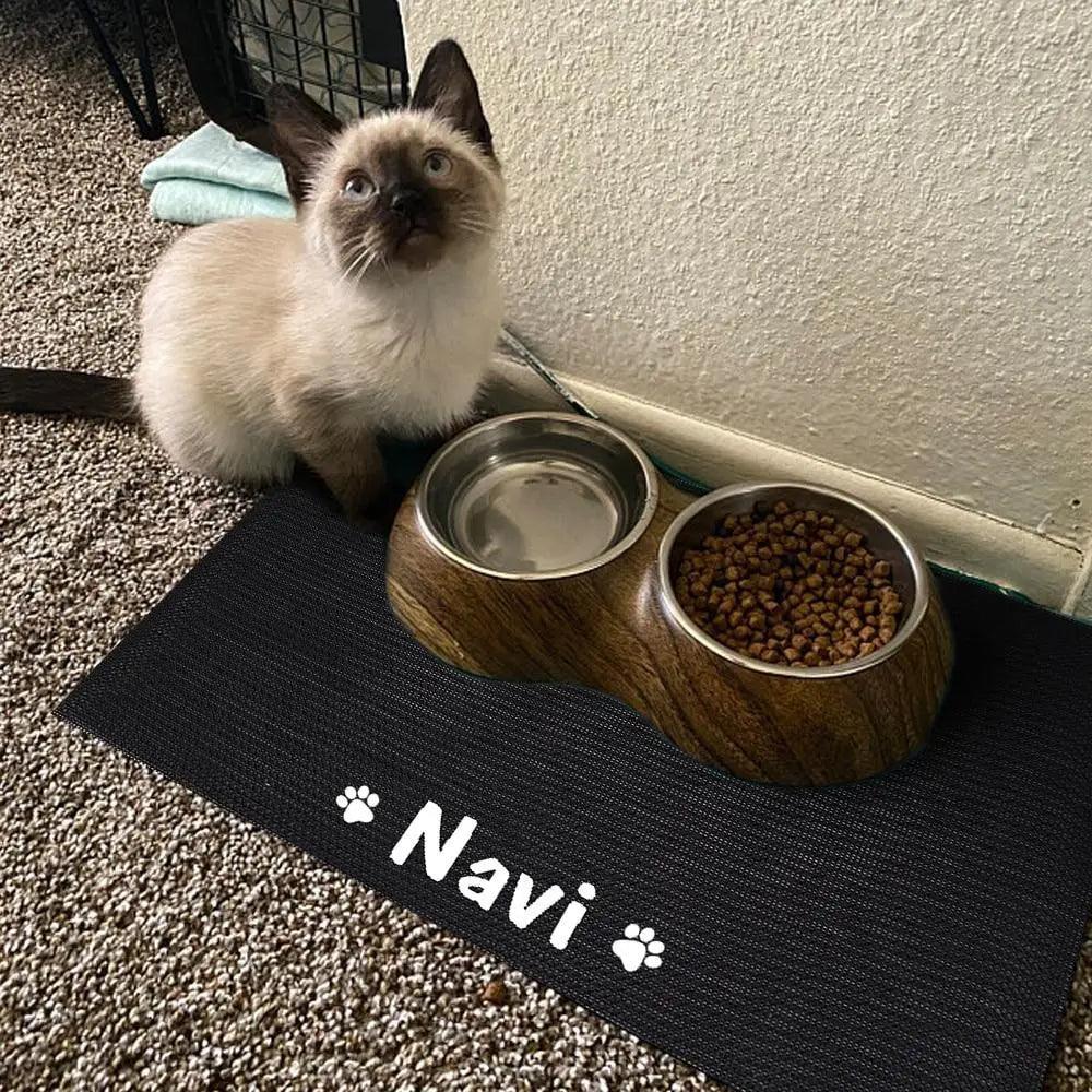 Personalized Silicone Feeding Mat - Dog Cat  - (M) - (4 Color Options) -(While Supplies Last)