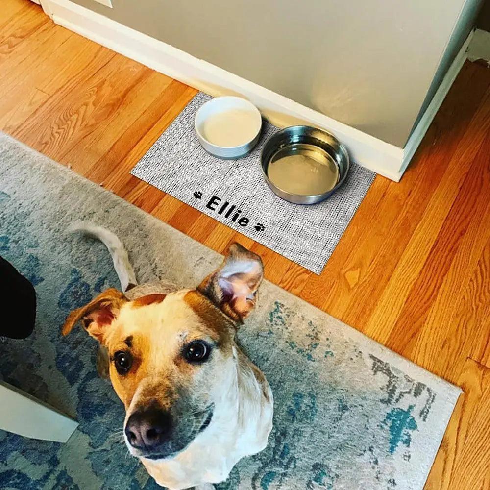 Personalized Silicone Feeding Mat - Dog Cat  - (M) - (4 Color Options) -(While Supplies Last)
