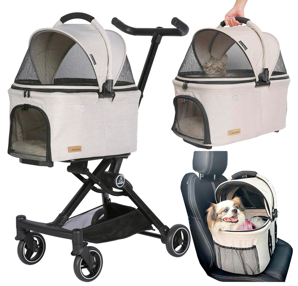 3 in 1 Stroller with Detachable Pet Carrier - (Foldable) - (2 Color Options) - (While Supplies Last)