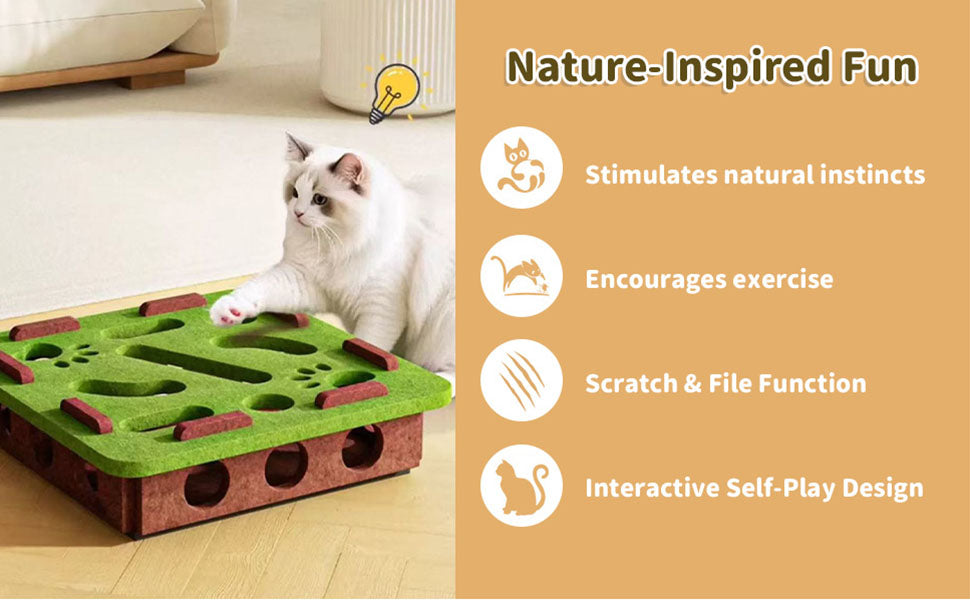 Interactive Puzzle and Enrichment Box - Cat - (While Supplies Last)