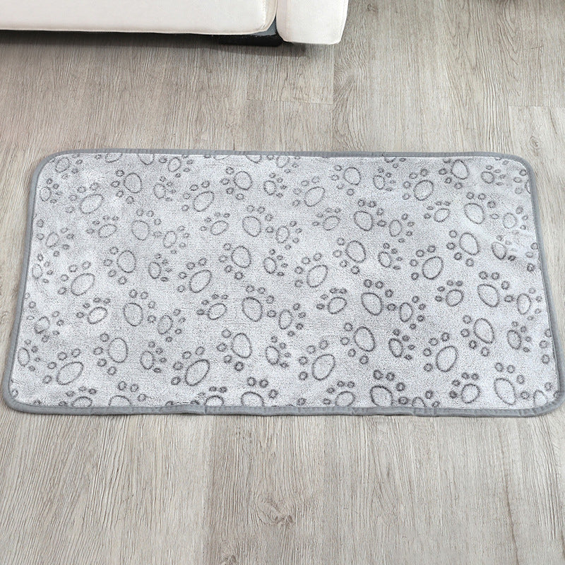 Round Plush Bed and Litter Mat - Dog Cat