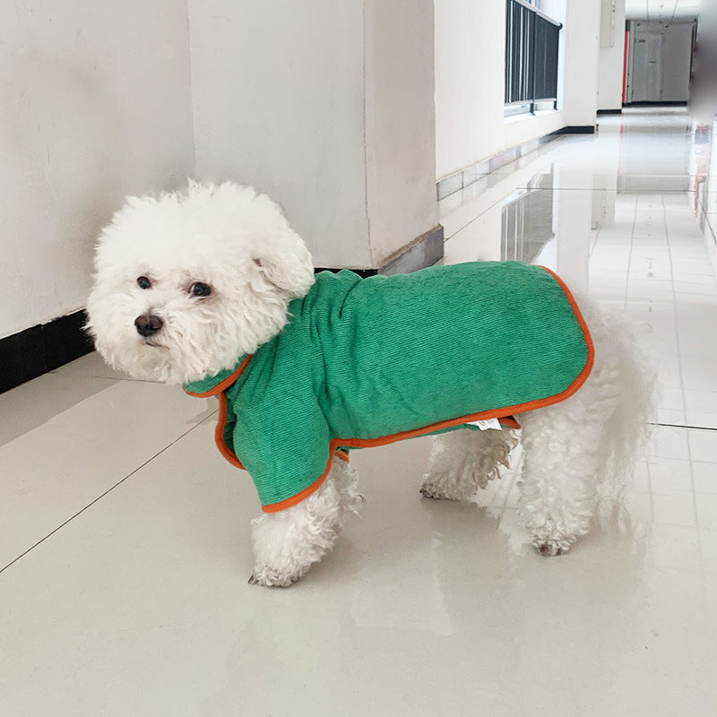 Grooming Towel Robe - Dog Cat - (Fast Absorbing) - (Adjustable) - (7 Color Options) - (XS-3XL)