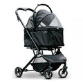 2-in-1 Pet Stroller with a  Pet Carrier Crate - Dog Cat - (Foldable) - (4 Size/4 Style Options) - (Black) - (While Supplies Last)