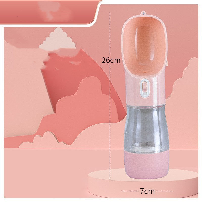 Travel Bottle with Feeder Bowl - Dog - (458 ML) - (4 Color Options)