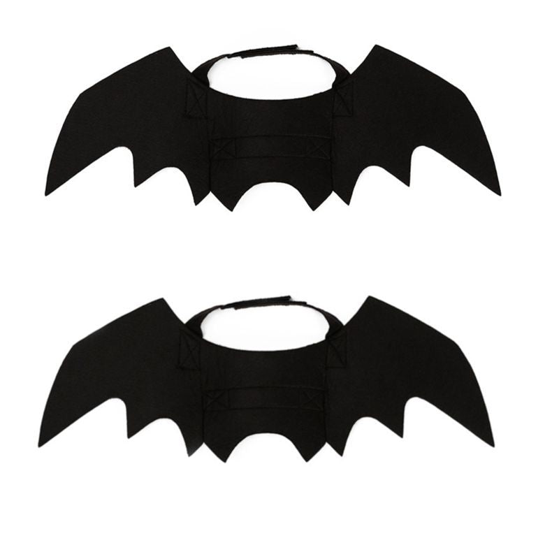 Halloween Bat Costume - Dog Cat - (S-L and Adjustable) - (Black)