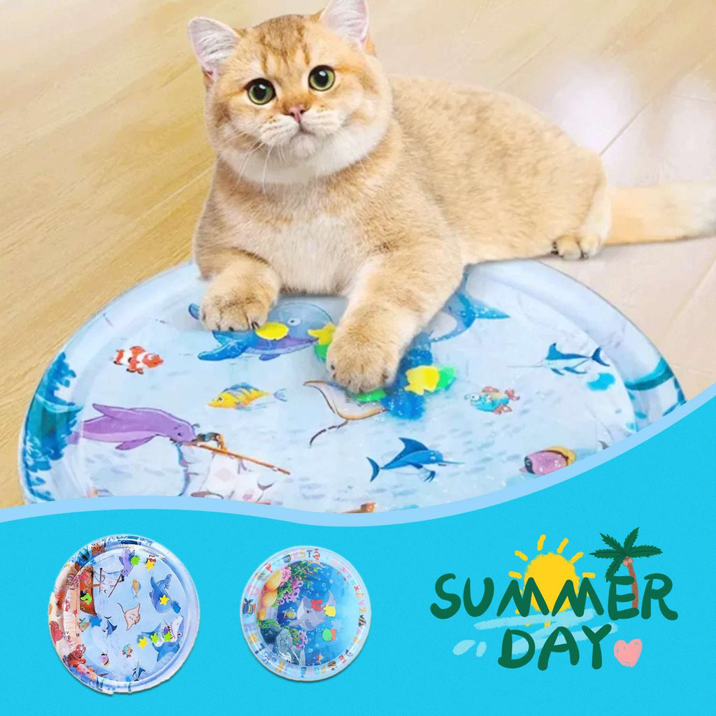 Summer Pet Cooling Mat - Cat Dog - (Fits Kennels) - (Long-lasting) - (Interactive & Entertaining) - (10 Size/Style Options)