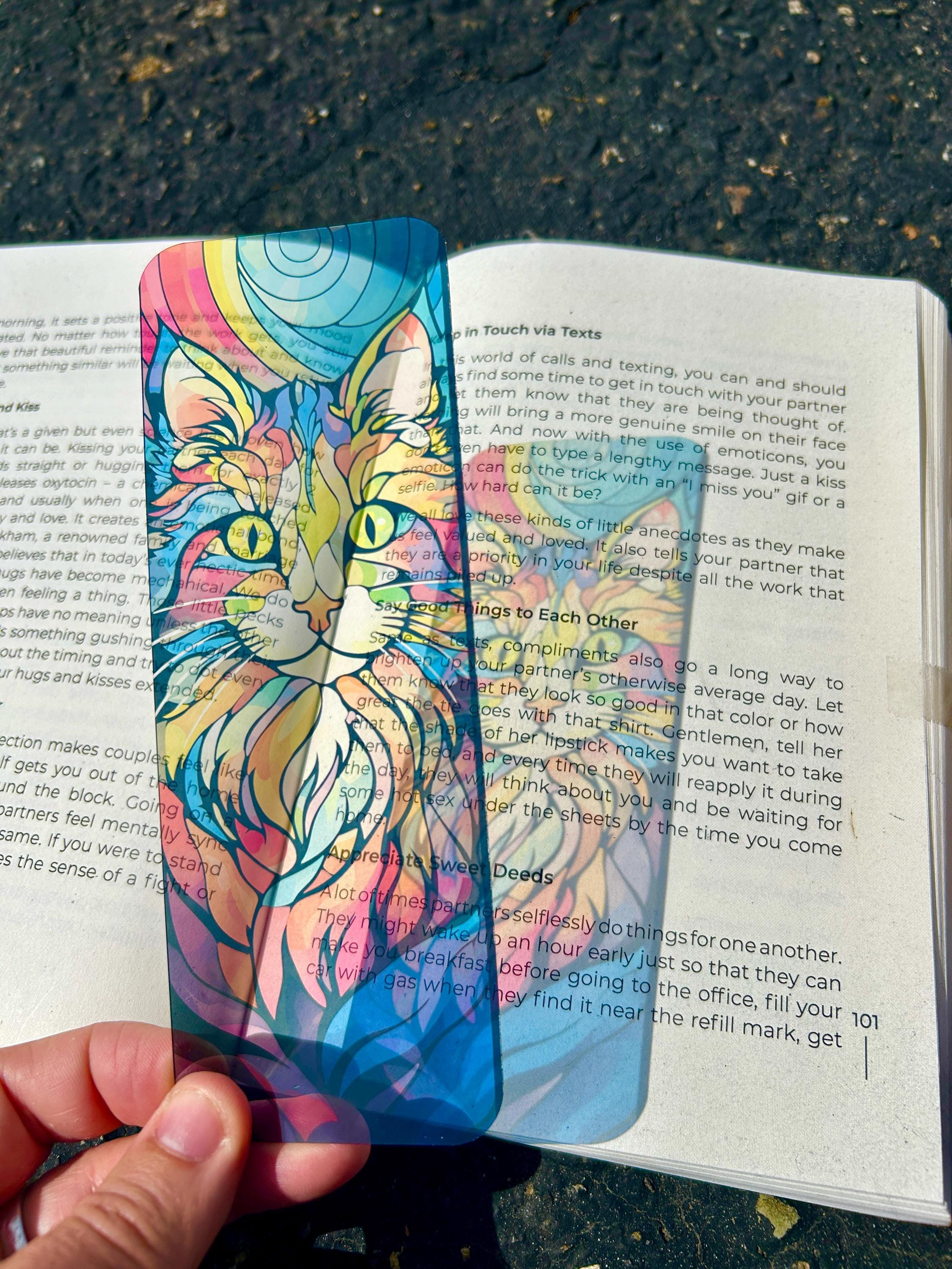 Acid Trip Psychedelic Kitty Bookmark
