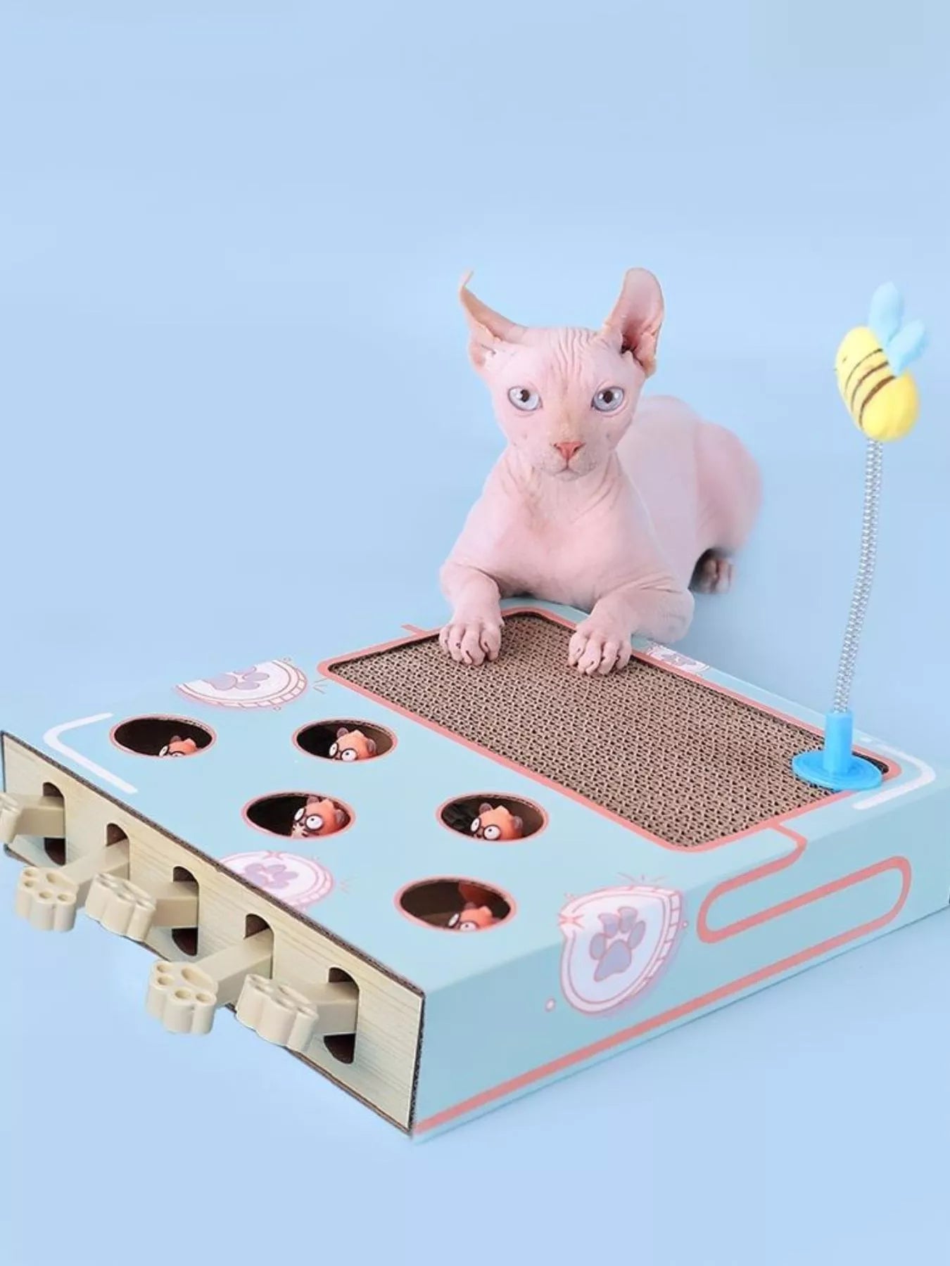 Interactive Whack-A-Mole Toy Box - Cat - (2 Options) - (One Size)