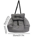 Suede Car Seat and Carrier - Dog - (Dark Grey, and Light Grey)