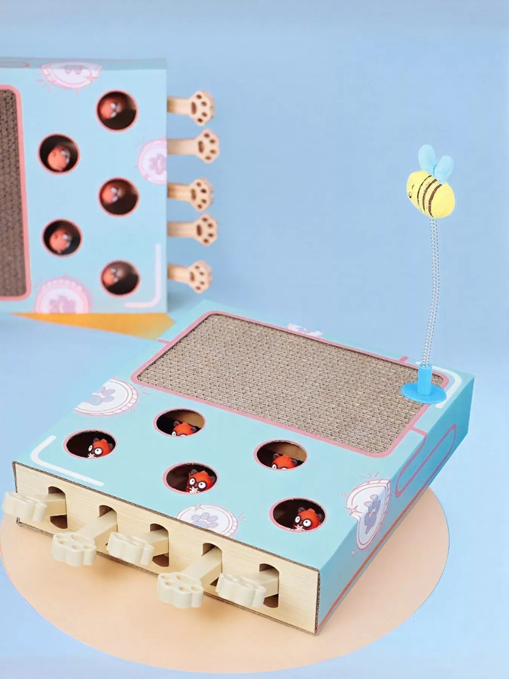 Interactive Whack-A-Mole Toy Box - Cat - (2 Options) - (One Size)
