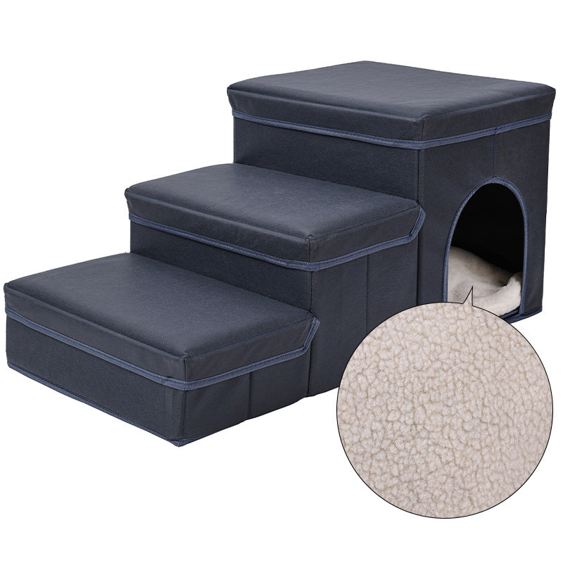 3-in-1 Cat House, Sofa Bed and Stairs - Dog Cat  - (5 Color/Style Options)