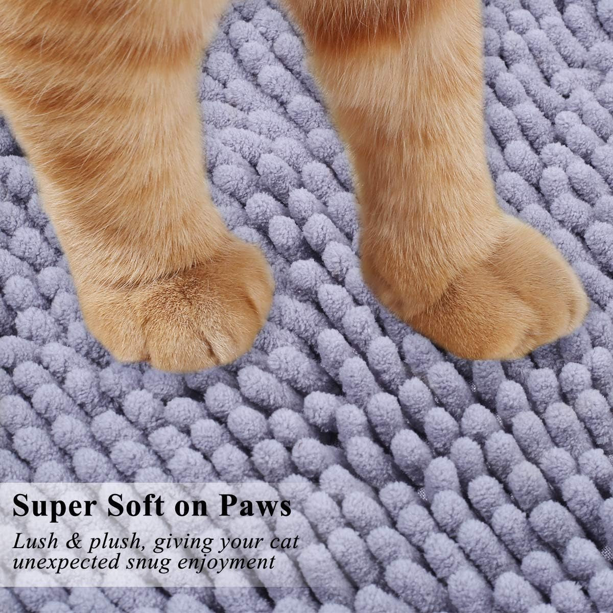 Anti-Slip and Waterproof Litter Mat - Cat  - (Grey) - (35" x 25") - (While Supplies Last)