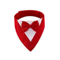 Triangle Bib Scarf with Bow Tie Collar - Dog - (8 Color Options) - (XS-L)