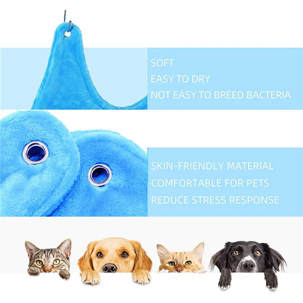 Hanging Grooming Hammock Harness - Dog Cat - (4 Color Options) - (S-L) - USA