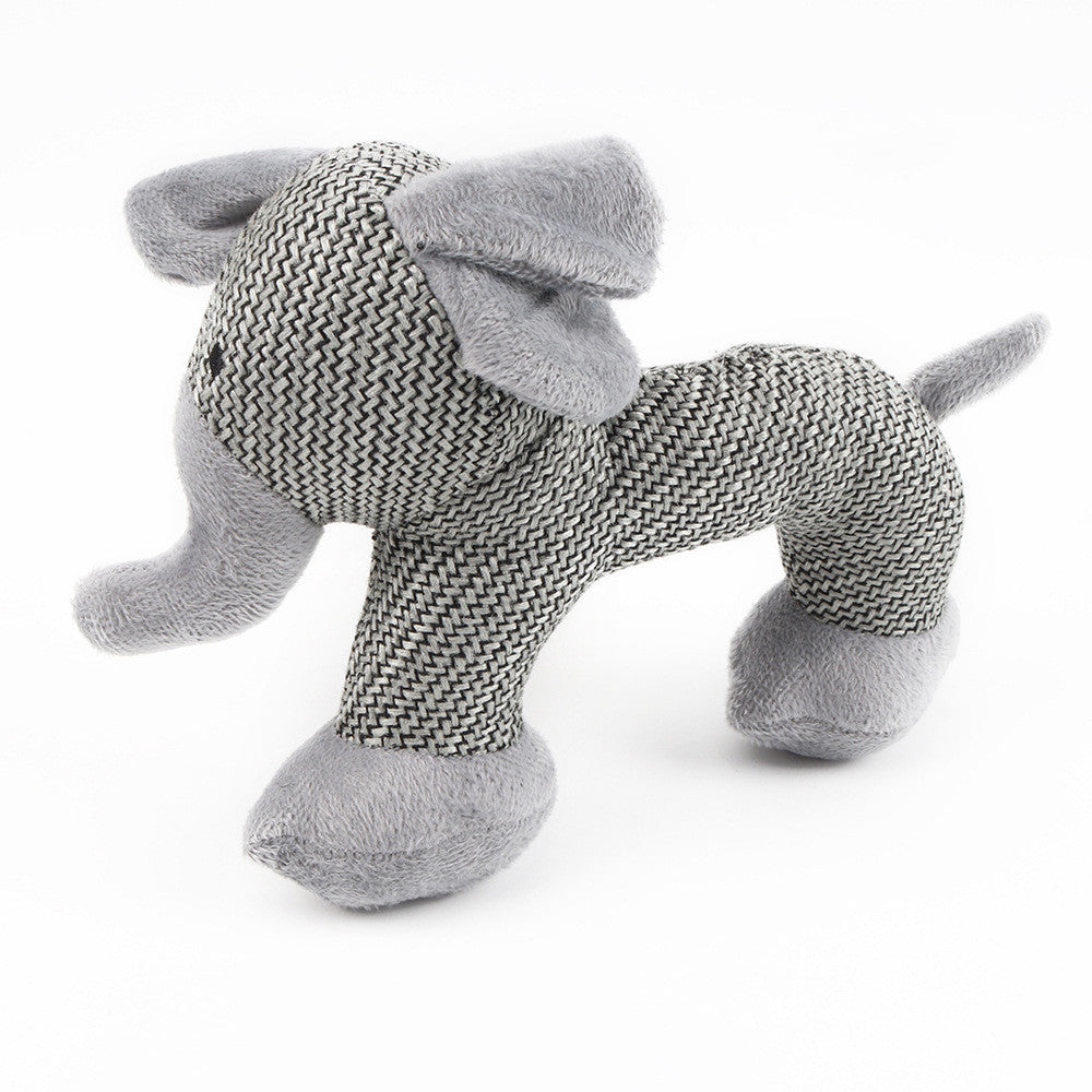 Teething Toy - Dog -  (Interactive Fun) - ((3 Color Options) - (3 Animal Plush Options)
