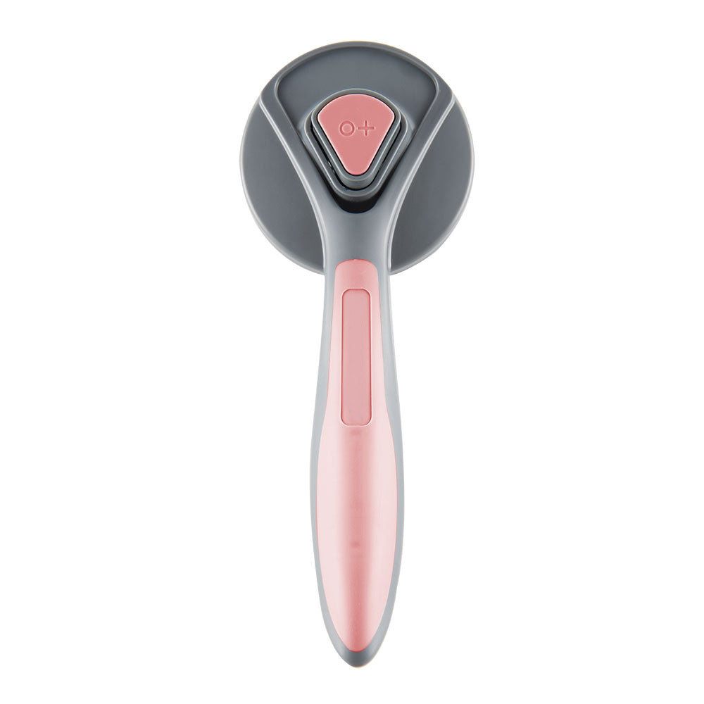Grooming Brush - Dog Cat - (Self-Cleaning Slicker) - (3 Color Options) - (Removes Loose and Tangled Hair) -