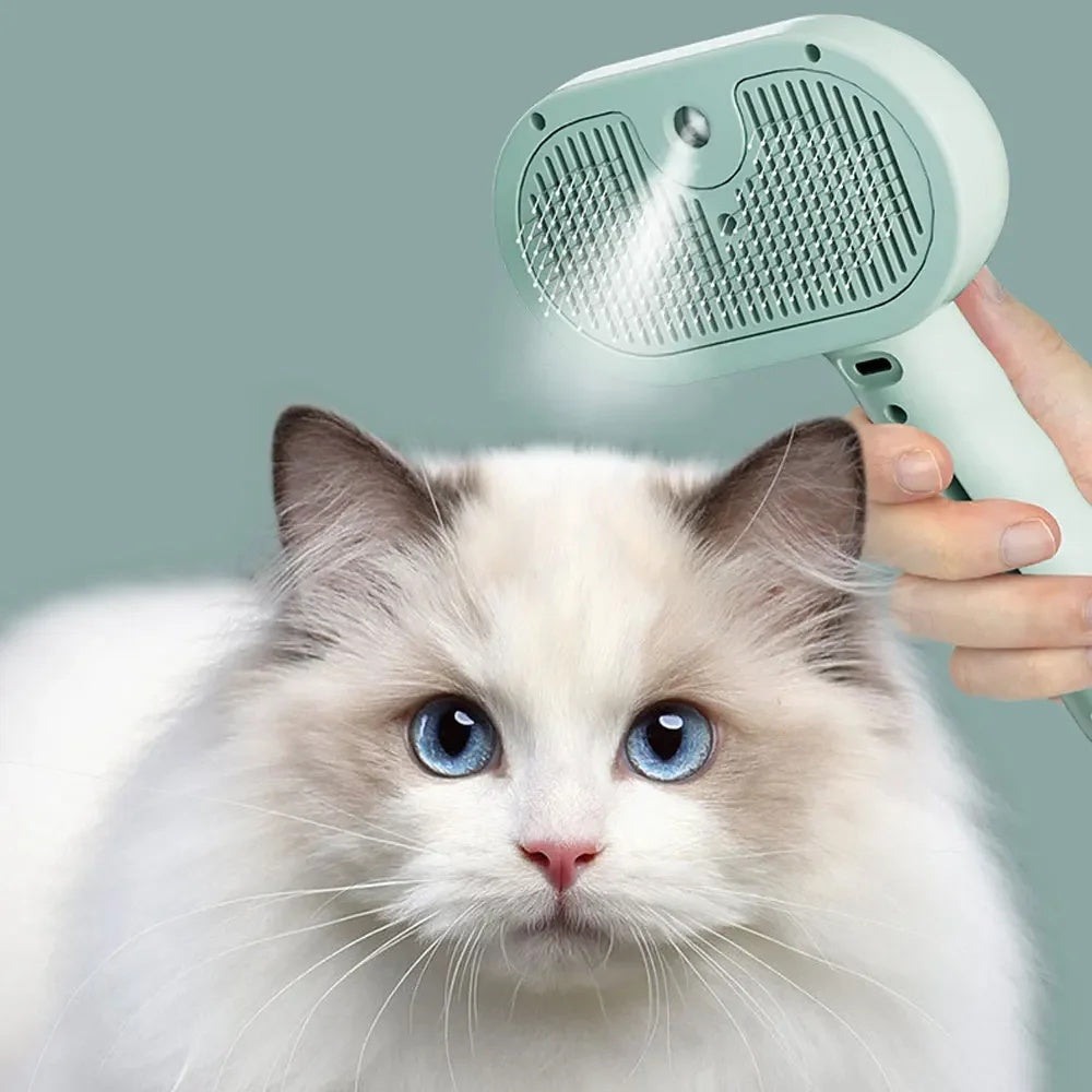 Spray Hair Remover Comb and Grooming Brush - Dog Cat - (3 Color Options)