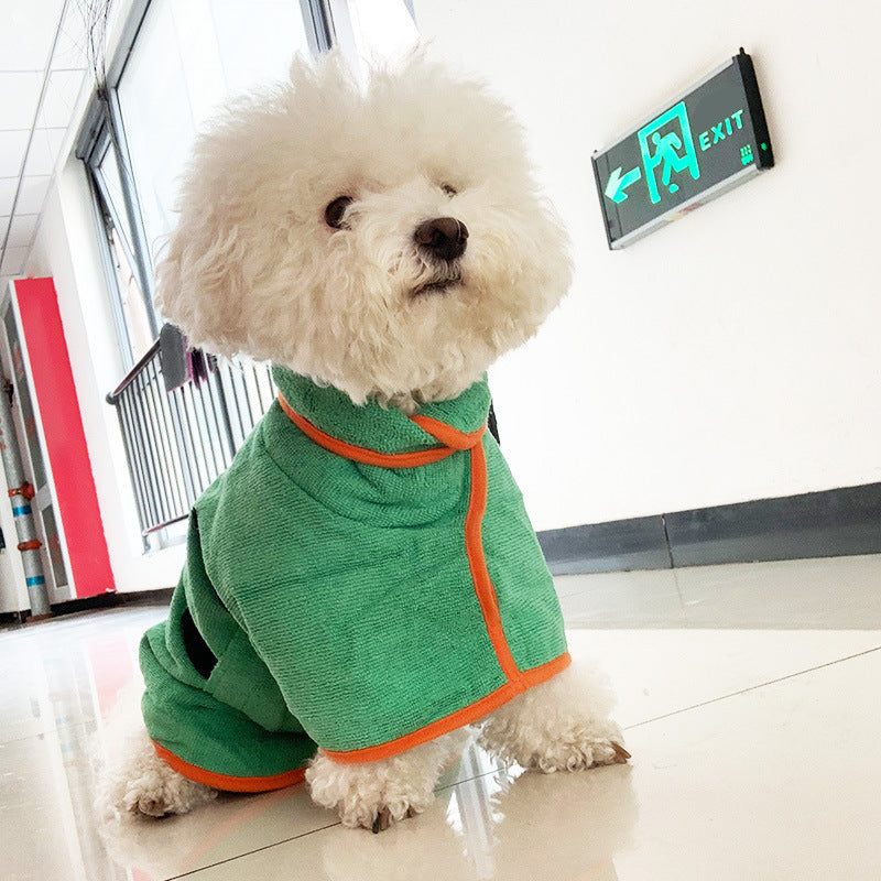 Grooming Towel Robe - Dog Cat - (Fast Absorbing) - (Adjustable) - (7 Color Options) - (XS-3XL)