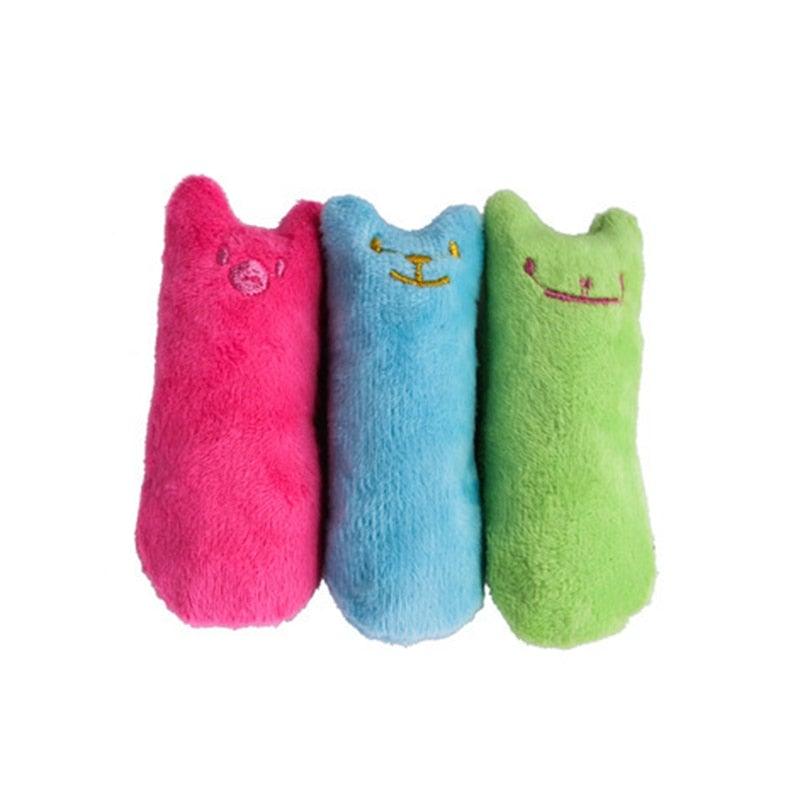 Interactive Teeth Grinding Catnip Plush Toys - Cat  - (6 Color Options) - (While Supplies Last)