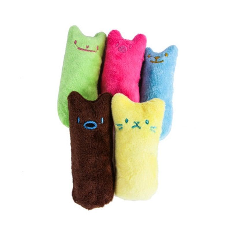 Interactive Teeth Grinding Catnip Plush Toys - Cat  - (6 Color Options) - (While Supplies Last)