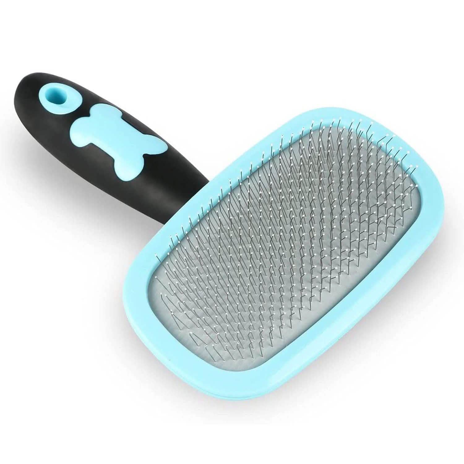 Grooming Slicker Brush - Dog Cat - (All Coat Types ) - (Blue, Pink) - (S,L) - (Glendan)