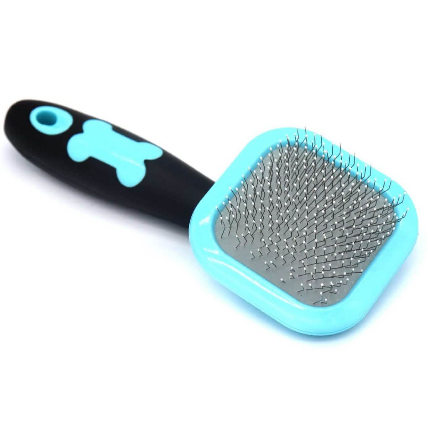 Grooming Slicker Brush - Dog Cat - (All Coat Types ) - (Blue, Pink) - (S,L) - (Glendan)