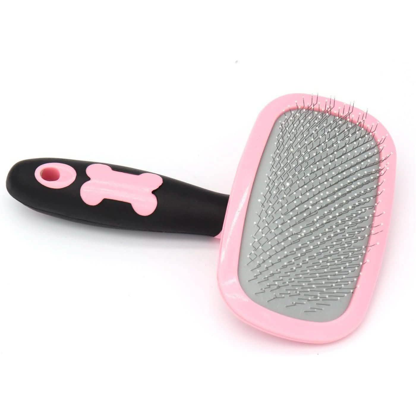 Grooming Slicker Brush - Dog Cat - (All Coat Types ) - (Blue, Pink) - (S,L) - (Glendan)