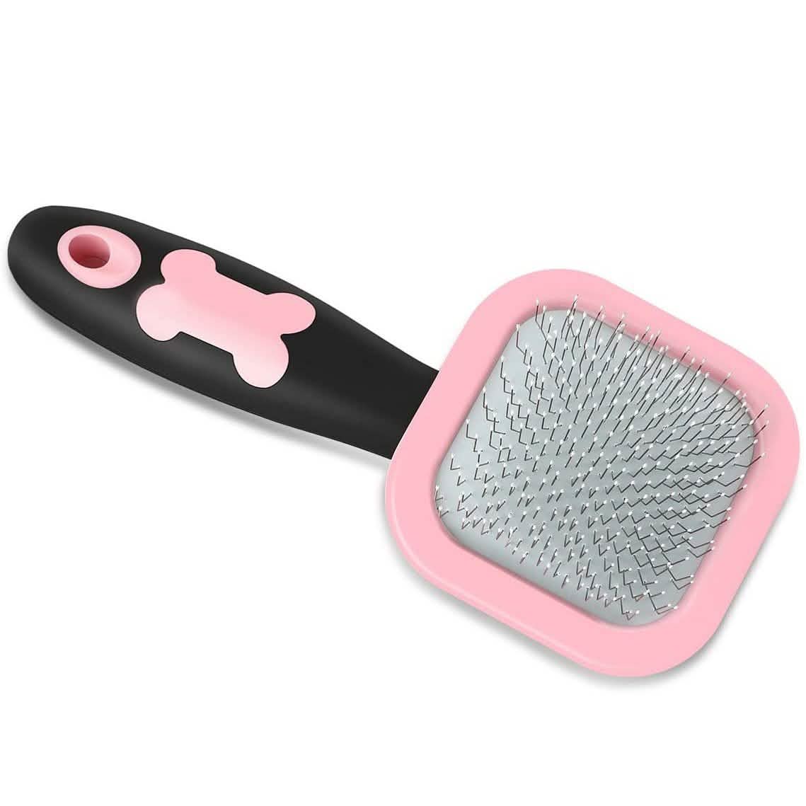 Grooming Slicker Brush - Dog Cat - (All Coat Types ) - (Blue, Pink) - (S,L) - (Glendan)
