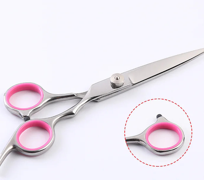 Grooming Scissors Kit -  Dog - (Stainless Straight) - (Curved Thinning Shears) - (While Supplies Last)