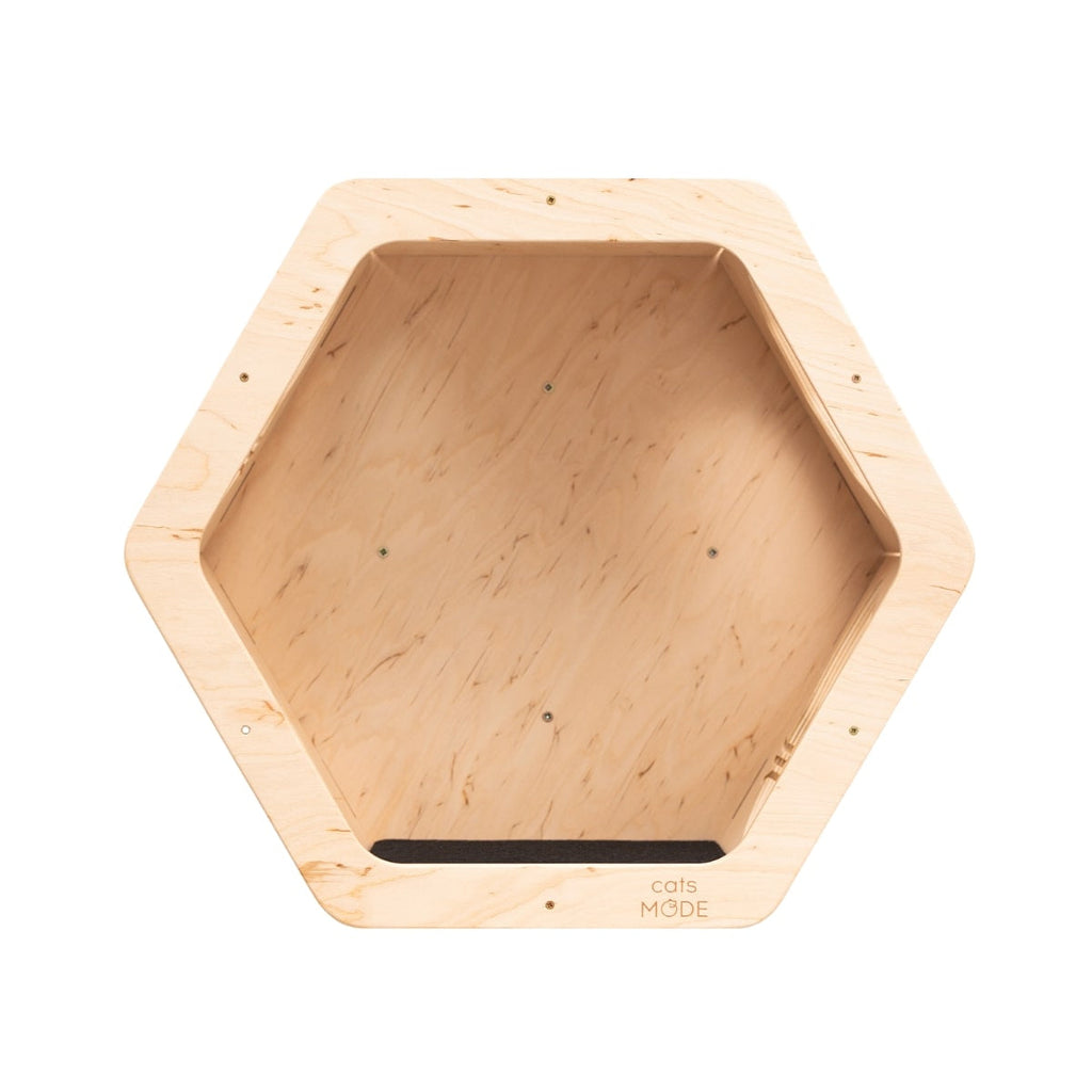 Honeycomb Felt Covered Shelf - Cat  - (Light Oak) - (1,2,3 Shelf Options) - (While Supplies Last)