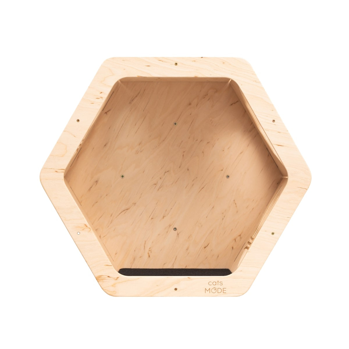 Honeycomb Felt Covered Shelf - Cat  - (Light Oak) - (1,2,3 Shelf Options) - (While Supplies Last)