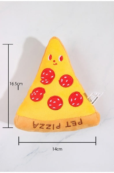Pizza and Pizza Box Dog Toy