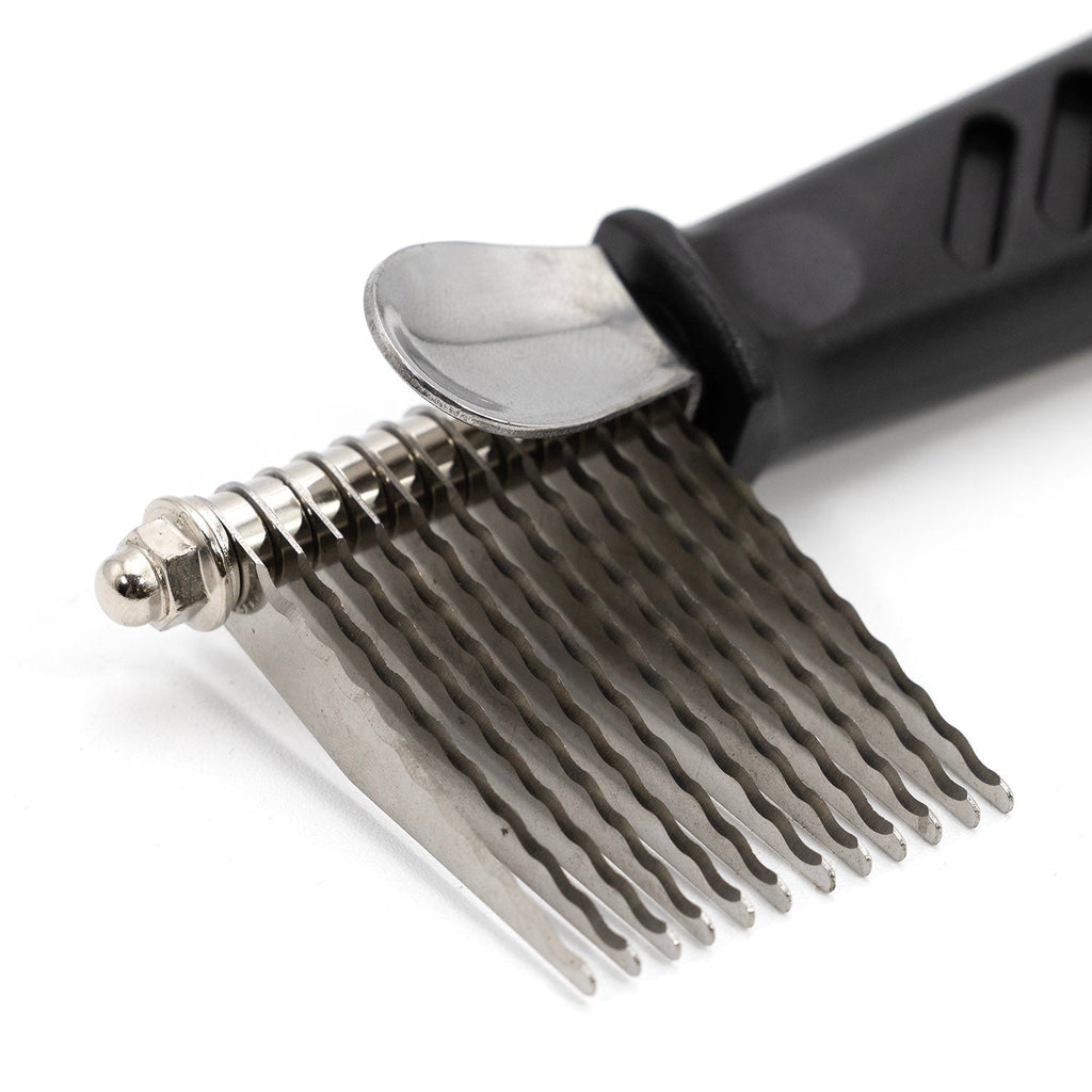 Grooming Dematting Rake & Comb - Dog Cat - (Serrated Edge Blades) - 4 Blade Options) - (Jeffers) -