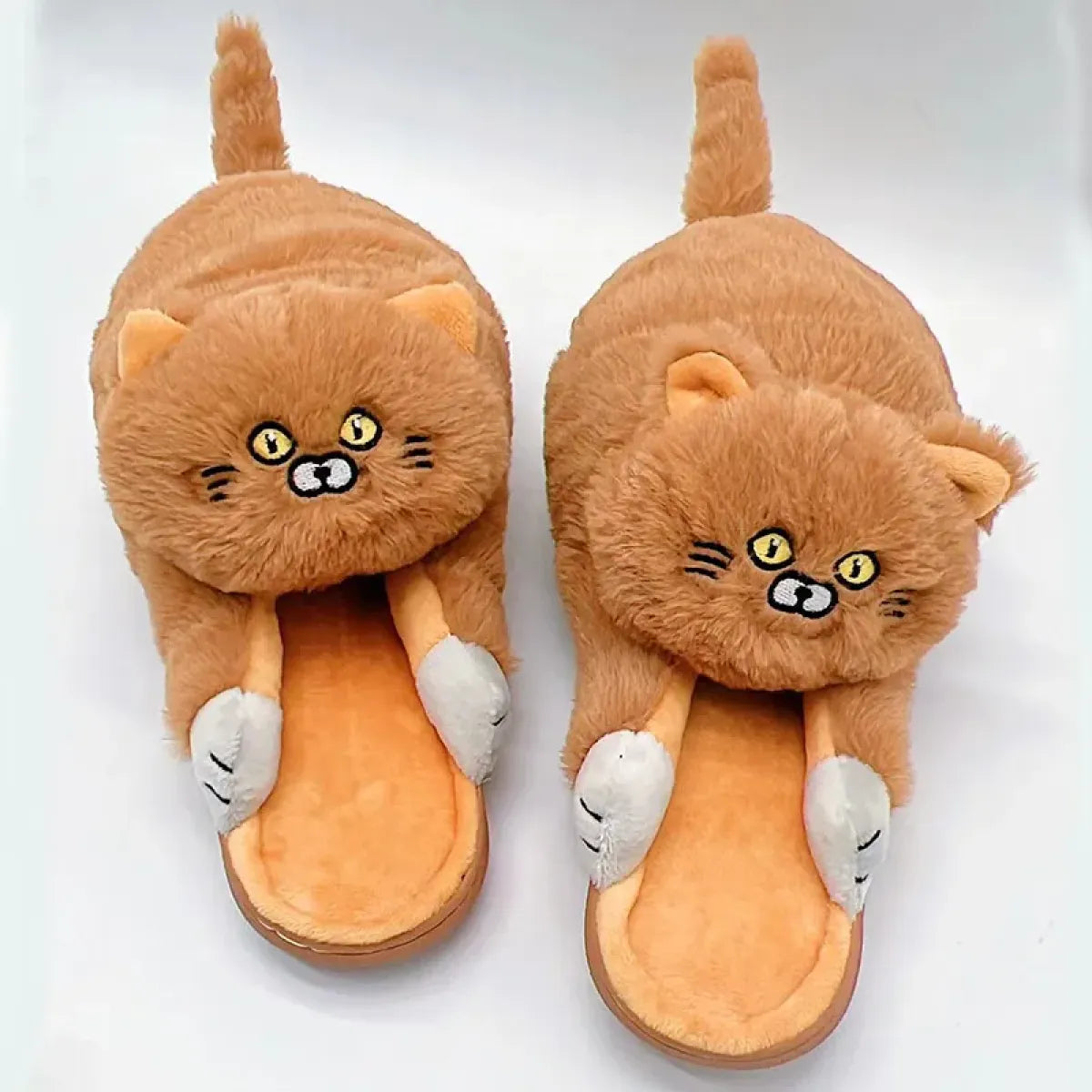Kawaii Cat Winter Slippers - (6 Color Options) - (8 Sizes) - One Size Fits Most Adults -  (While Supplies Last)